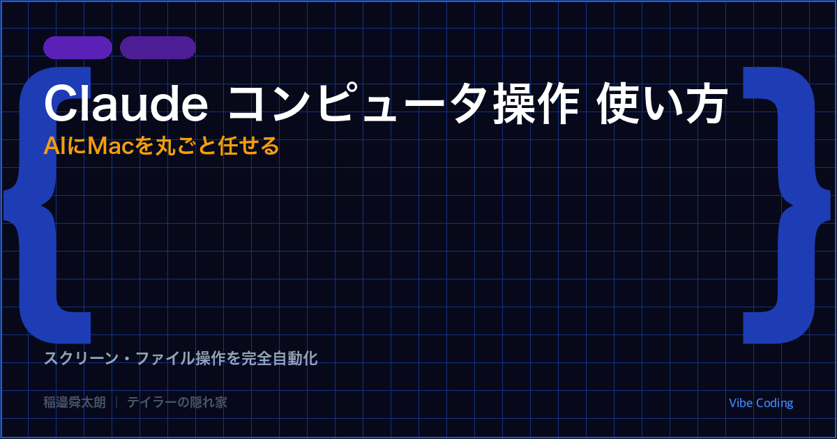 Claude コンピュータ操作 使い方のアイキャッチ画像